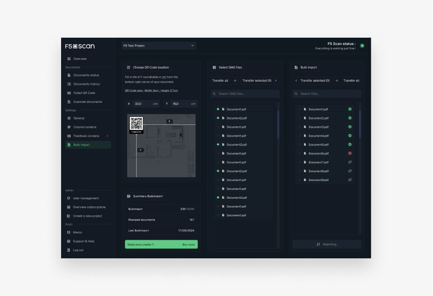 F5 Scan : Smart Document Tracking